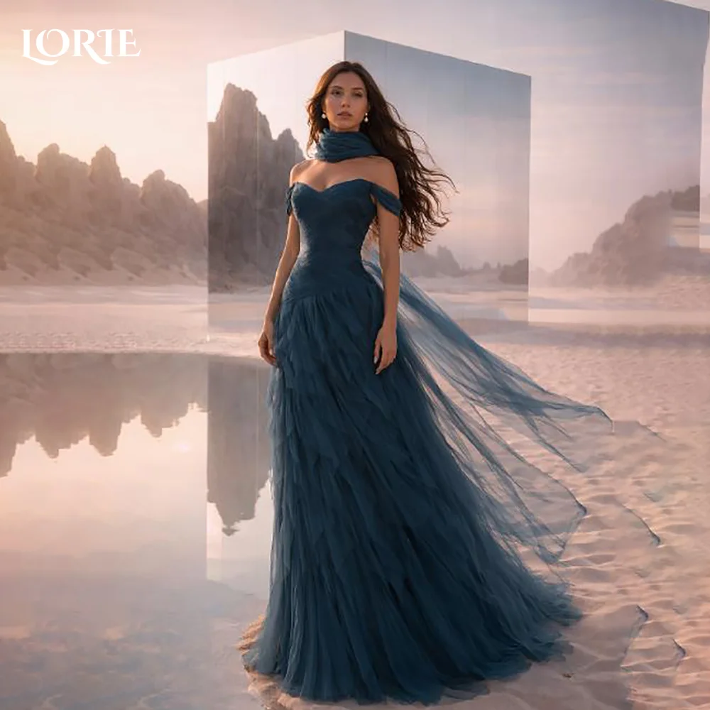 LORIE Glitter 3D Flowers Evening Dresses Luxury Off Shoulder Sweetheart Pleats Sexy High Side Slit Prom Dress Bride Party Gowns
LORIE Glitter 3D Flowers Evening Dresses Luxury Off Shoulder Sweetheart Pleats Sexy High Side Slit Prom Dress Bride Party Gowns