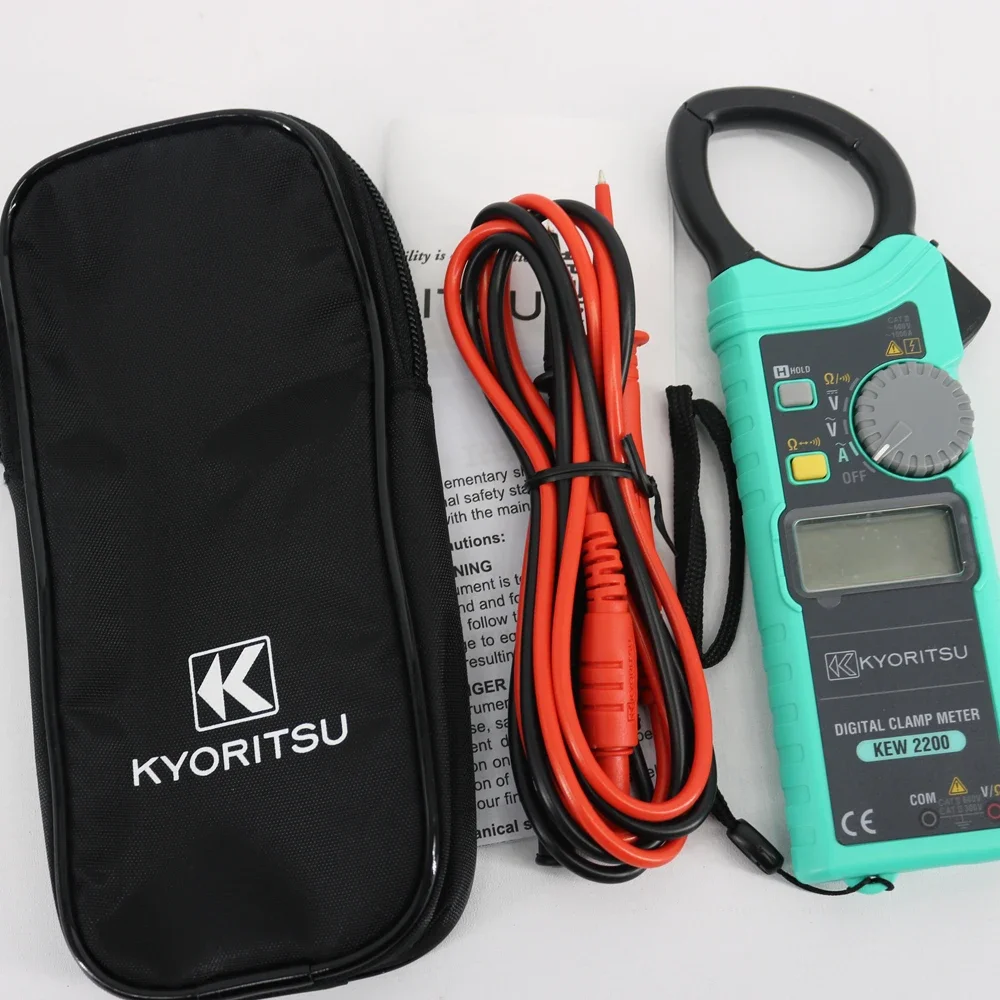 2026 KYORITSU 2200 Digital Clamp Meter Original KEW2200 1000A AC Clamp Meter AC/DC
2026 KYORITSU 2200 Digital Clamp Meter Original KEW2200 1000A AC Clamp Meter AC/DC