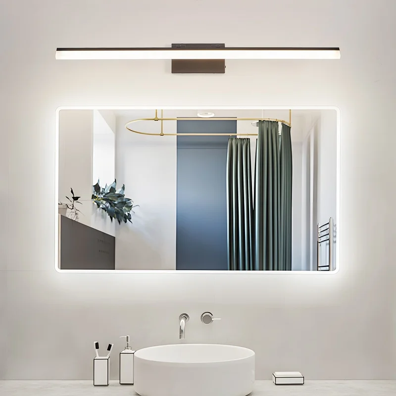 39 Inch Modern LED Wall Light for Bathroom Vanity, Sleek Black Metal Mirror Light for Sink or Dressing Area
39 Inch Modern LED Wall Light for Bathroom Vanity, Sleek Black Metal Mirror Light for Sink or Dressing Area