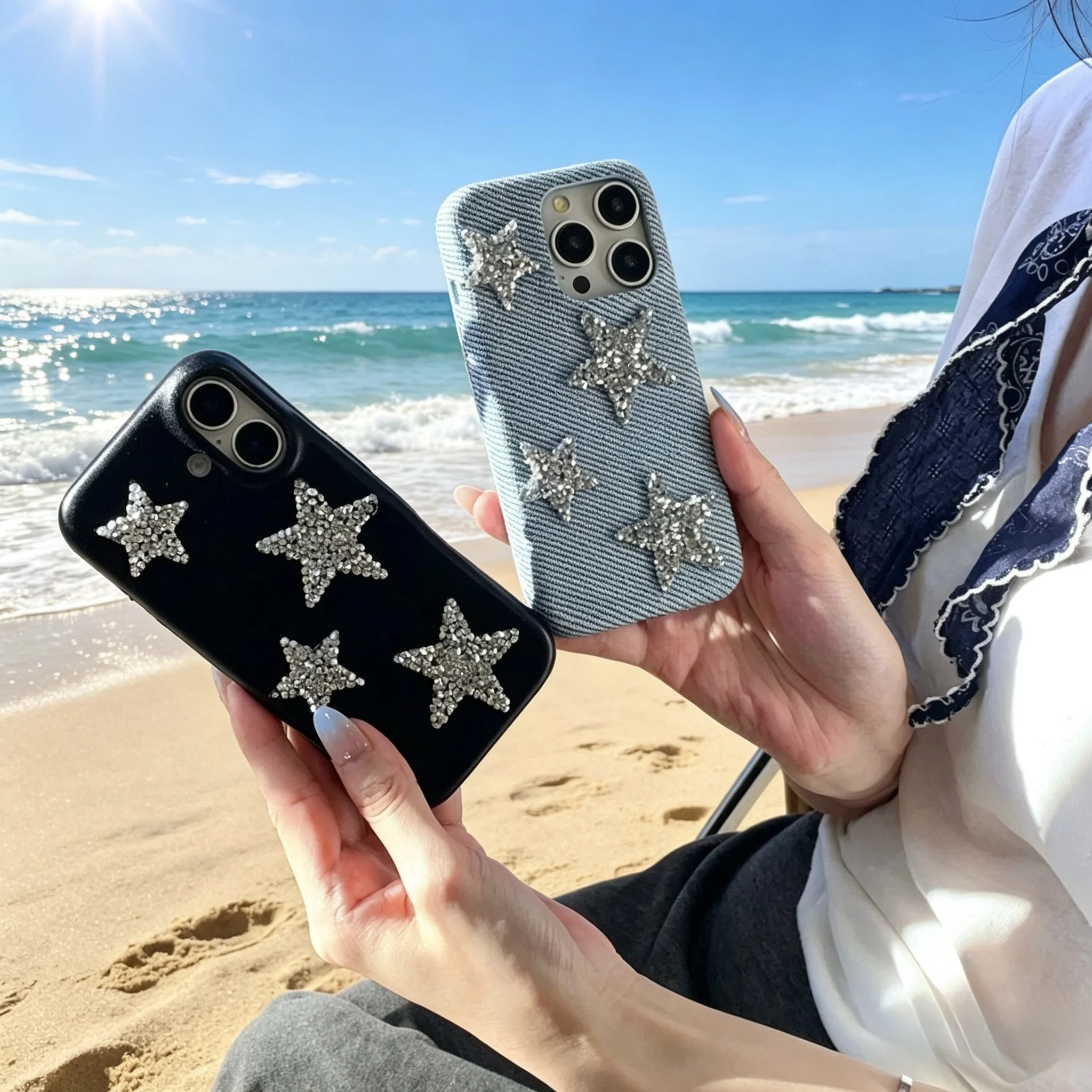 Cowboy glittering diamond five-pointed star phone case, suitable for Apple phones
Cowboy glittering diamond five-pointed star phone case, suitable for Apple phones