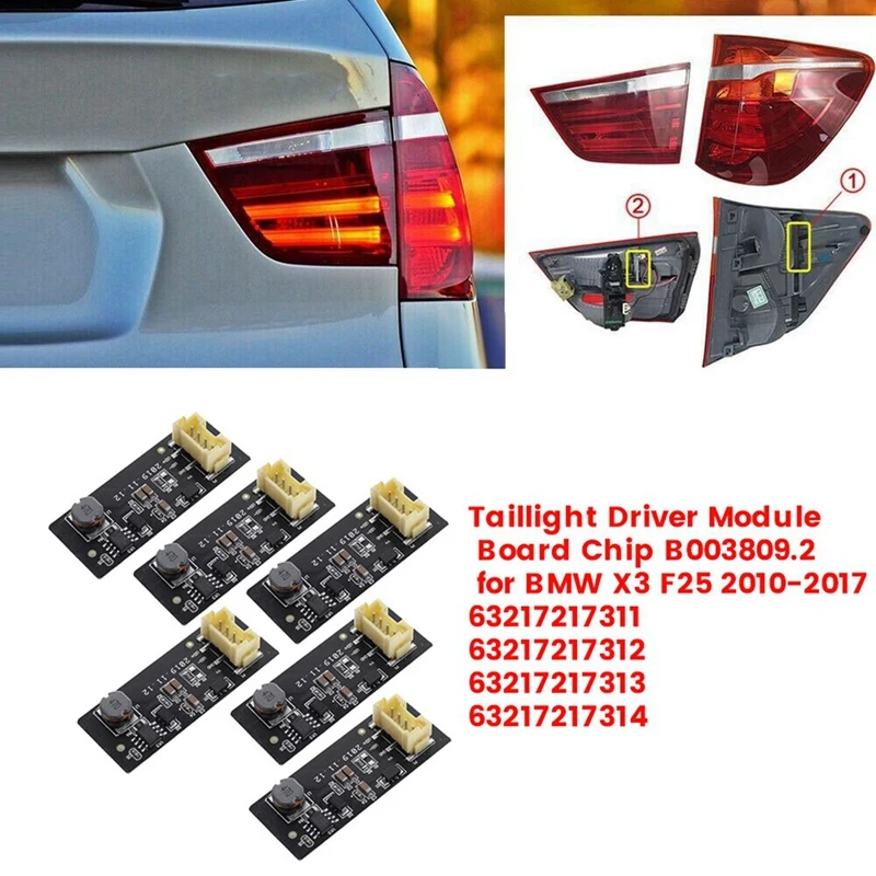 6шт Б 003809 .2 плата модуля драйвера заднего светодиодного фонаря для BMW X3 F25 2010-2017, модуль драйвера заднего фонаря, детали чипа
6шт Б 003809 .2 плата модуля драйвера заднего светодиодного фонаря для BMW X3 F25 2010-2017, модуль драйвера заднего фонаря, детали чипа