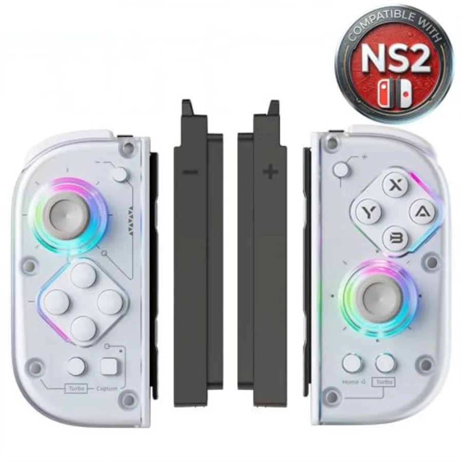 Wireless Switch Controller for Switch and Switch 2 Magnetic Charging Adapters Included Hall Effect Anti Drift Joystick 6-Axis G
Wireless Switch Controller for Switch and Switch 2 Magnetic Charging Adapters Included Hall Effect Anti Drift Joystick 6-Axis G