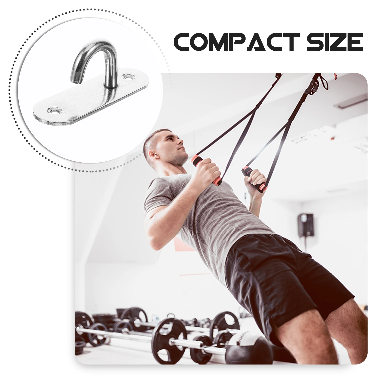 3 Wall Hooks Stainless Steel Resistance Band Anchors Heavy Duty Gym Wall Mount Suitable Yoga Training Fitness Accessories
3 Wall Hooks Stainless Steel Resistance Band Anchors Heavy Duty Gym Wall Mount Suitable Yoga Training Fitness Accessories