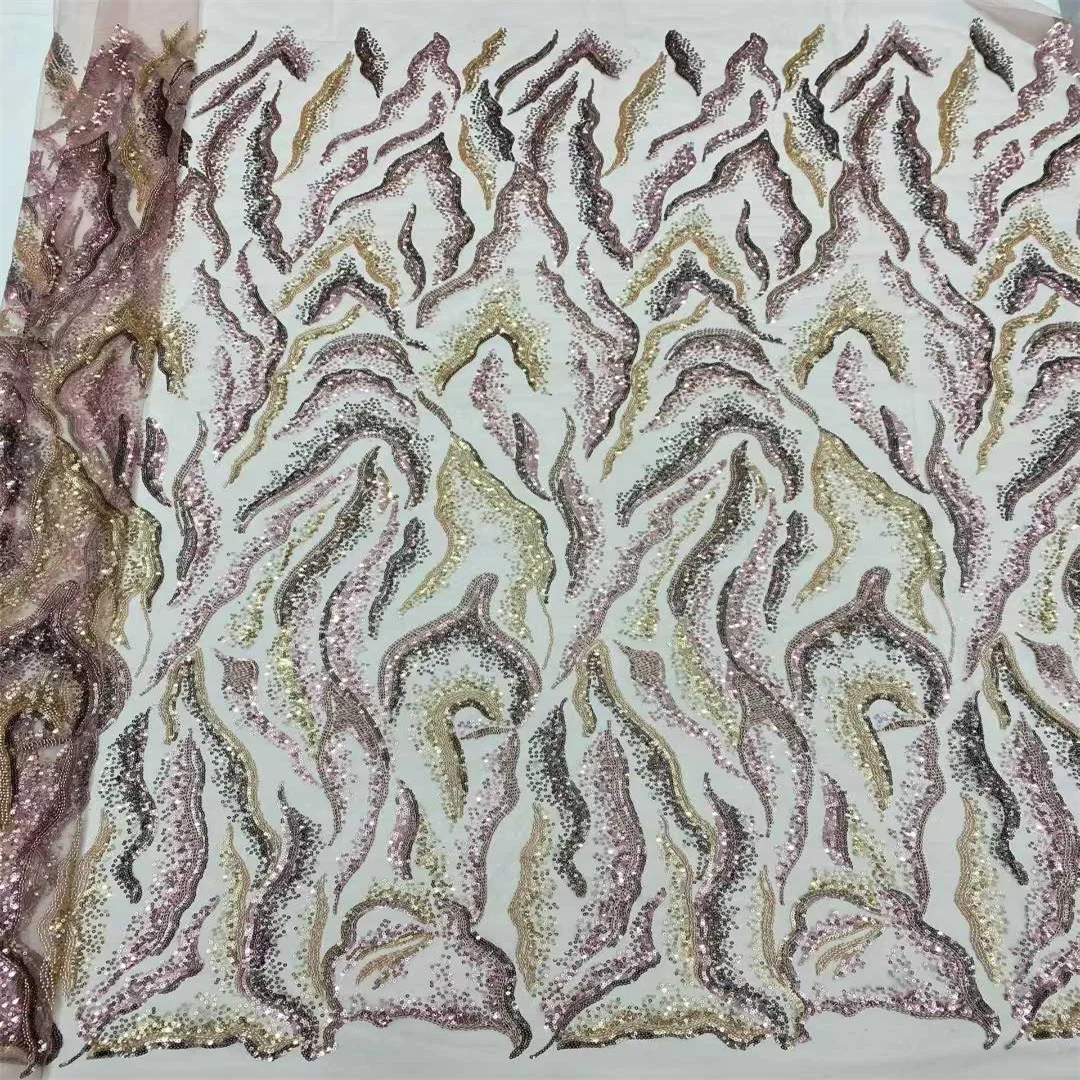 SJ Lace African Handmade Beads Lace Fabric High Quality Nigerian Sequins French Tulle Fabric Material For Wedding Dress Sewing
SJ Lace African Handmade Beads Lace Fabric High Quality Nigerian Sequins French Tulle Fabric Material For Wedding Dress Sewing