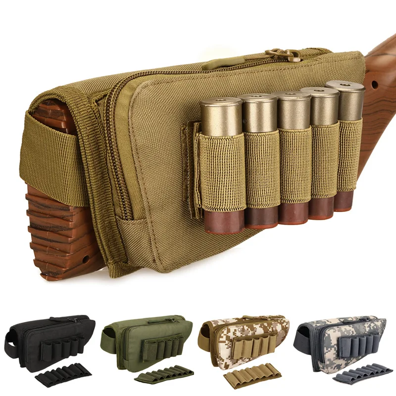 Tactical Buttstock Shotgun Adjustable Shotgun Rifle Shell Holder Cheek Rest Pouch Buttstock Ammo Holder for Hunting Shooting
Tactical Buttstock Shotgun Adjustable Shotgun Rifle Shell Holder Cheek Rest Pouch Buttstock Ammo Holder for Hunting Shooting