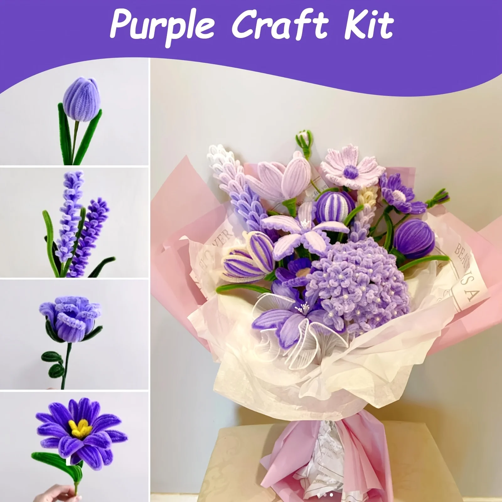 330pcs Pink Orange Purple Green Pipe Cleaners Craft Set, 300pcs Pastel Chenille Stems with 30pcs Flower Stems, Craft Supplies Bu
330pcs Pink Orange Purple Green Pipe Cleaners Craft Set, 300pcs Pastel Chenille Stems with 30pcs Flower Stems, Craft Supplies Bu