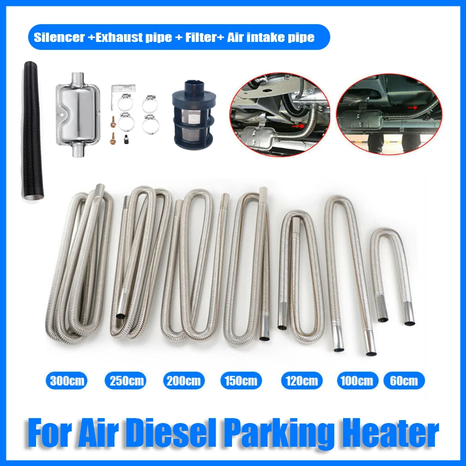 60/100/120/150/200/250/300cm Air Diesel Parking Heater Exhaust Pipe Tube Gas Vent Hose Stainless Steel Car Truck Connector
60/100/120/150/200/250/300cm Air Diesel Parking Heater Exhaust Pipe Tube Gas Vent Hose Stainless Steel Car Truck Connector