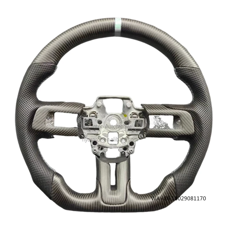 Most Popular Carbon Fiber Perforated Leather Wheel White Stitching Fit for Ford Mustang Car Steering Wheel
Most Popular Carbon Fiber Perforated Leather Wheel White Stitching Fit for Ford Mustang Car Steering Wheel