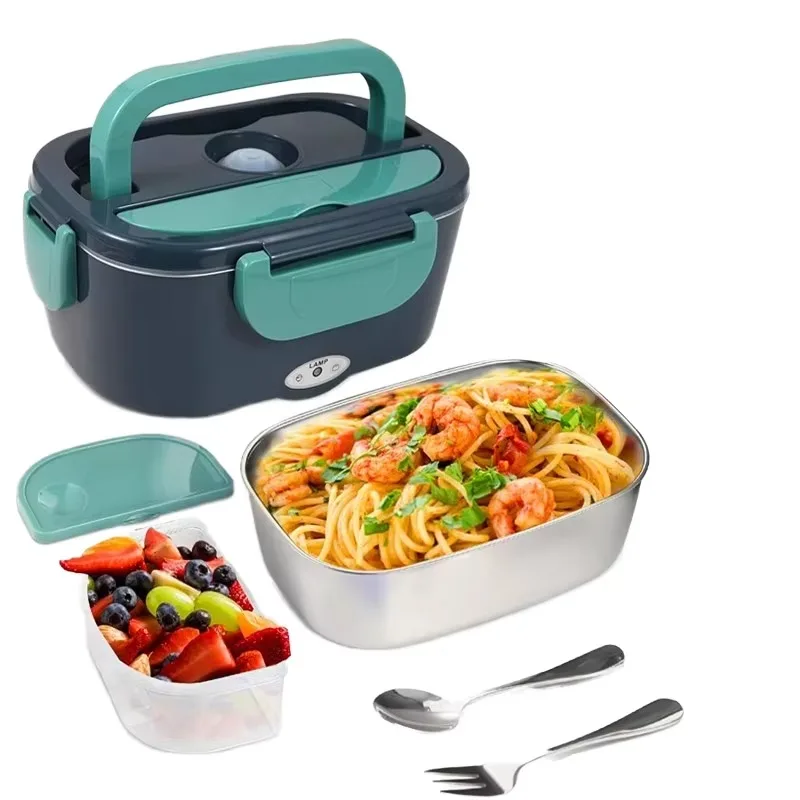 Dual-Purpose Multifunctional Family Car Two-In-One Stainless Steel Plug-In Waterless Heating Electric Lunch Box
Dual-Purpose Multifunctional Family Car Two-In-One Stainless Steel Plug-In Waterless Heating Electric Lunch Box