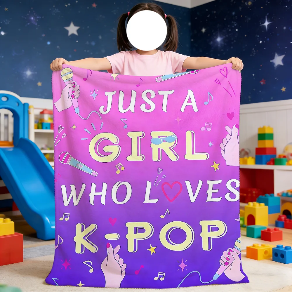Just a Girl Who Loves K-Pop Blanket For Soft Throw Blanket for Picnic Bed Sofa Home Bedroom Cozy Warm Comfortable
Just a Girl Who Loves K-Pop Blanket For Soft Throw Blanket for Picnic Bed Sofa Home Bedroom Cozy Warm Comfortable