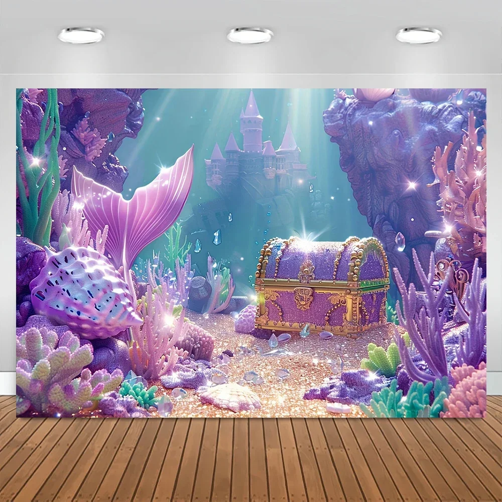 Mermaid Under The Sea Kids Birthday Party Backdrop Underwater World Castle Theme Photography Background Baby Shower Decor Banner
Mermaid Under The Sea Kids Birthday Party Backdrop Underwater World Castle Theme Photography Background Baby Shower Decor Banner