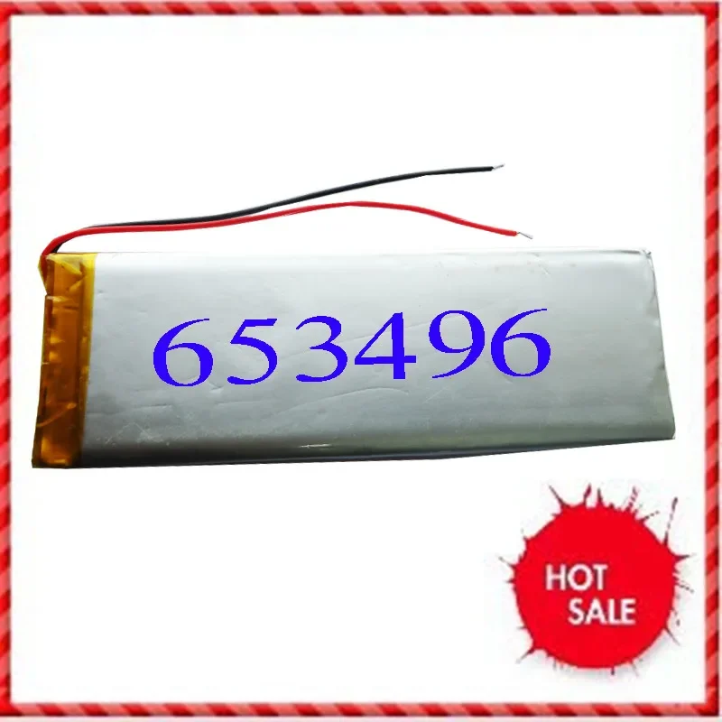 New 653496 MP4 GPS Battery Battery 3.7V Rechargeable Polymer Battery Navigator Rechargeable Li-ion Cell A Good
New 653496 MP4 GPS Battery Battery 3.7V Rechargeable Polymer Battery Navigator Rechargeable Li-ion Cell A Good