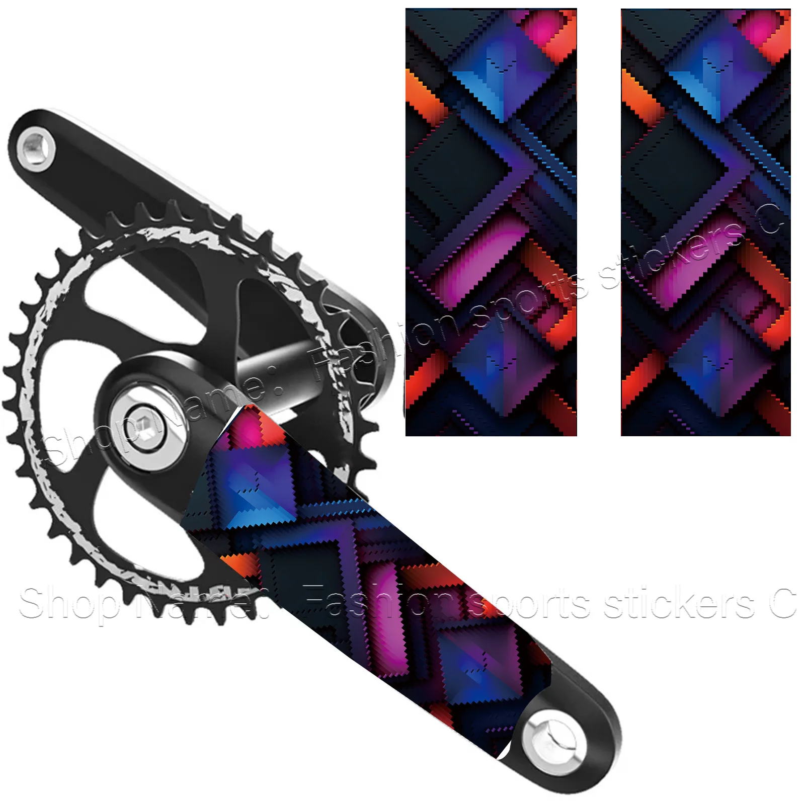 1Pair Multicolor Geometric Herringbone Crank Arm Stickers Waterproof Scratchproof for Road Bike
1Pair Multicolor Geometric Herringbone Crank Arm Stickers Waterproof Scratchproof for Road Bike