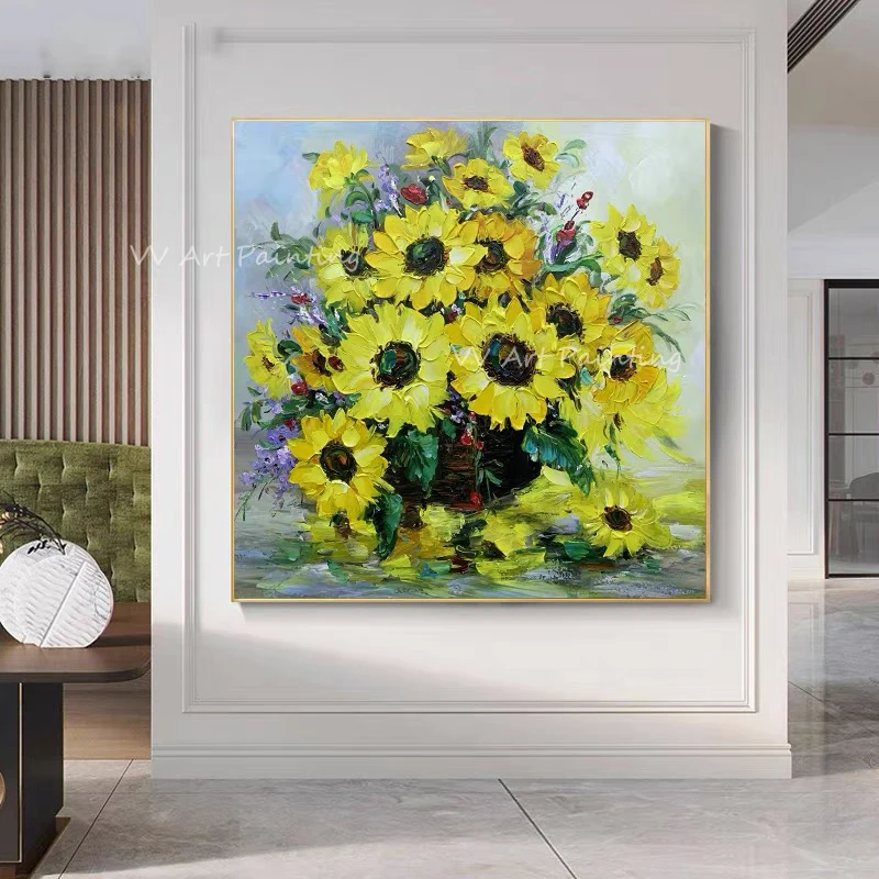 sunflower yellow plant beautiful landscape Handpainte Oil Painting Living Room Bedroom Wall Art Home Decor No Frame
sunflower yellow plant beautiful landscape Handpainte Oil Painting Living Room Bedroom Wall Art Home Decor No Frame