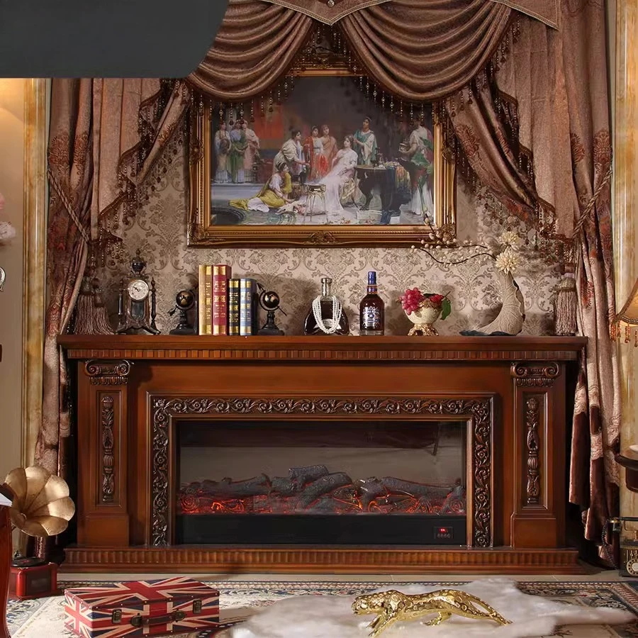 European fireplace decorative cabinet French retro electronic fireplace core simulation fire
European fireplace decorative cabinet French retro electronic fireplace core simulation fire