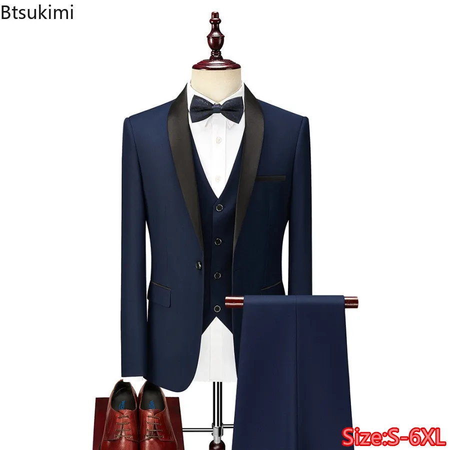 New Men's Suit 3 Piece Sets Fashion Slim Formal Clothing Business Party Dress Sets Wedding Groomsmen Outfits (Blazer+Pants+Vest)
New Men's Suit 3 Piece Sets Fashion Slim Formal Clothing Business Party Dress Sets Wedding Groomsmen Outfits (Blazer+Pants+Vest)