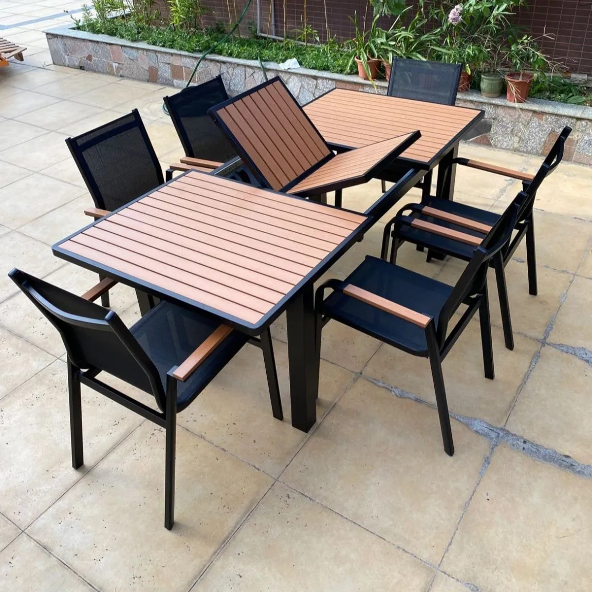 !@Dwoo Modern Aluminium Garden Extension Dinning Table 6 Chairs Set All Weather Versatile Patio 7 Piece Dining Set
!@Dwoo Modern Aluminium Garden Extension Dinning Table 6 Chairs Set All Weather Versatile Patio 7 Piece Dining Set