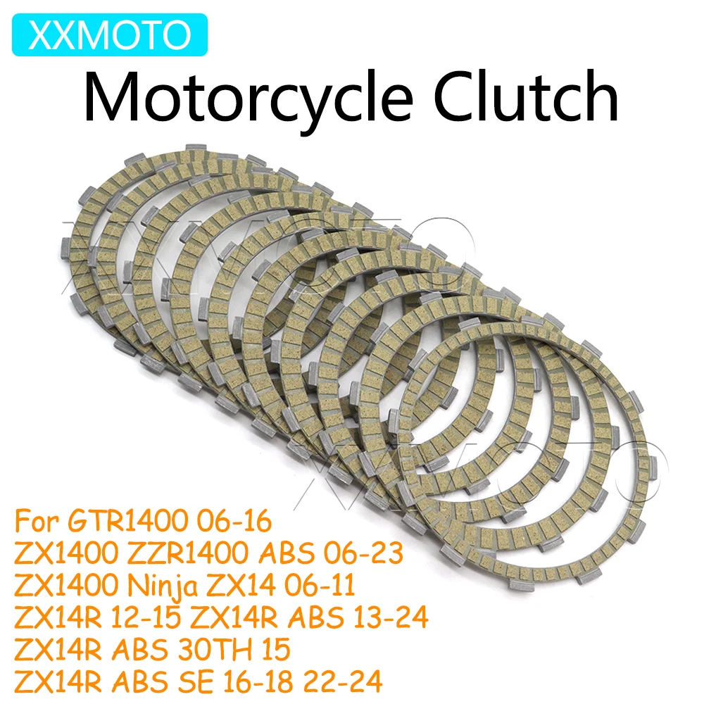 For Kawasaki GTR1400 ZX1400 ZZR1400 ABS Ninja ZX14 SE ZX14R ABS 30TH Motorcycle ZZR 1400 ZX 14 14R Clutch Plates Friction Kits
For Kawasaki GTR1400 ZX1400 ZZR1400 ABS Ninja ZX14 SE ZX14R ABS 30TH Motorcycle ZZR 1400 ZX 14 14R Clutch Plates Friction Kits