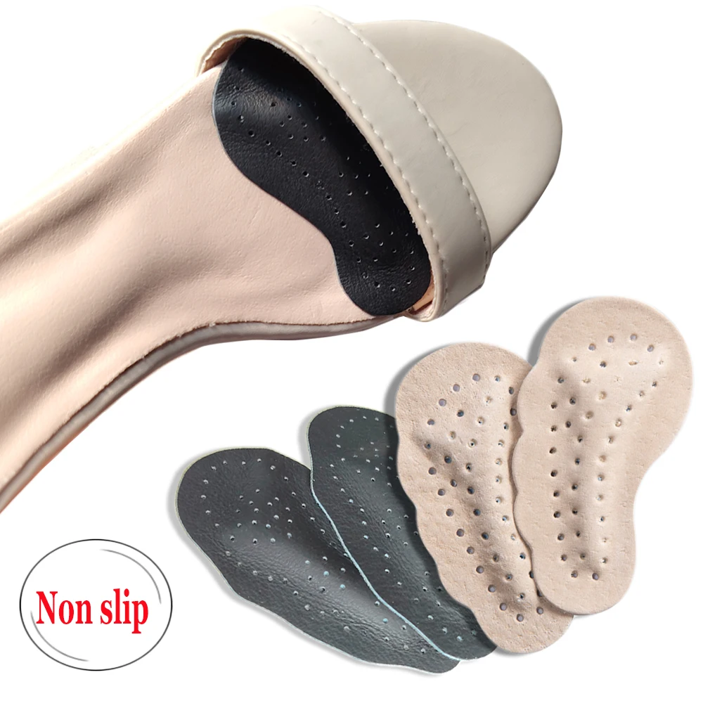 4Pcs Anti Slip Insoles for High Heels Sandals Pain Relief Self-Adhesive Stickers Leather Forefoot Pads Sweat Absorbing Inserts
4Pcs Anti Slip Insoles for High Heels Sandals Pain Relief Self-Adhesive Stickers Leather Forefoot Pads Sweat Absorbing Inserts