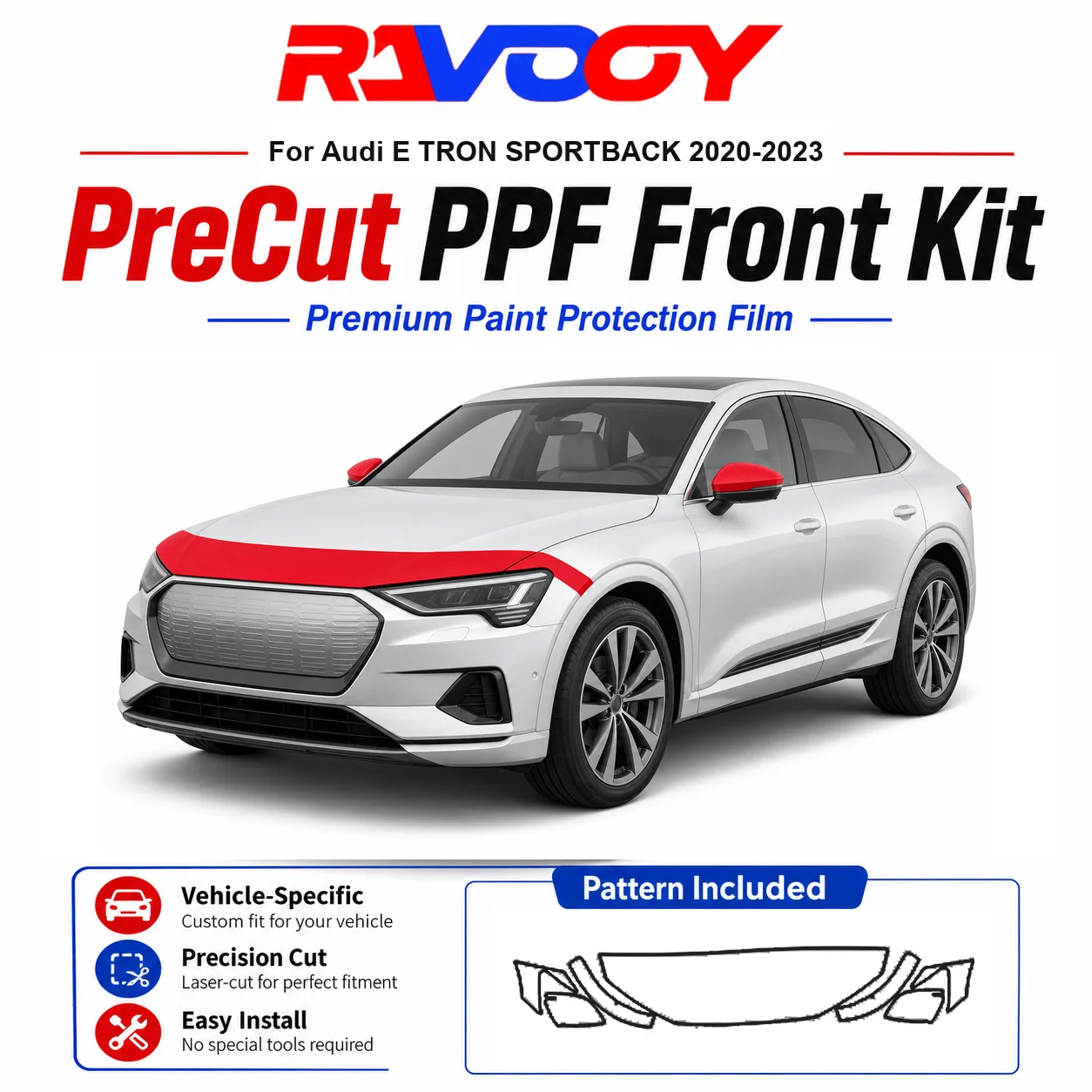 8.5mil TPU Precut PPF Kit For 2025-2026 Acura ADX - Hood, Partial Fenders & Full Mirror Set - Self-Healing Gloss Clear Bra Film
8.5mil TPU Precut PPF Kit For 2025-2026 Acura ADX - Hood, Partial Fenders & Full Mirror Set - Self-Healing Gloss Clear Bra Film