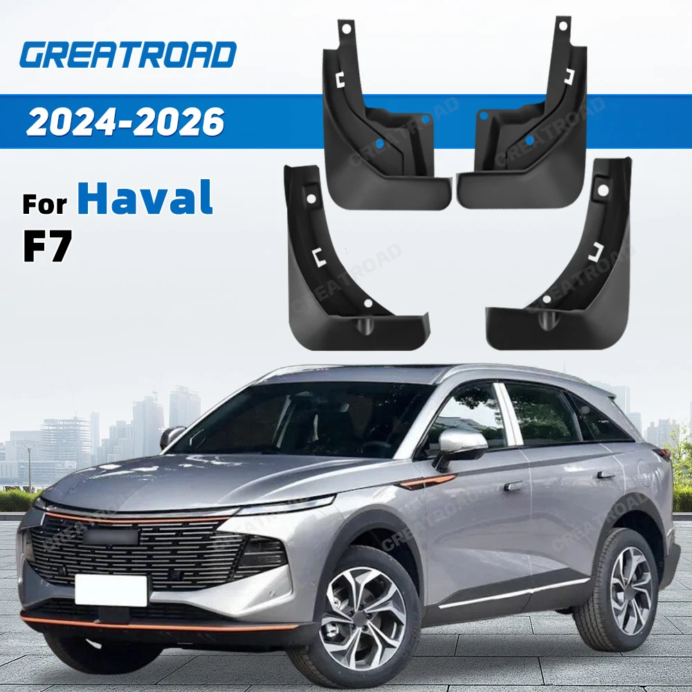 For GWM New Haval F7 2024-2026 Fender Mudflaps Splash Guards Mudguards Mud Flaps car Accessories
For GWM New Haval F7 2024-2026 Fender Mudflaps Splash Guards Mudguards Mud Flaps car Accessories