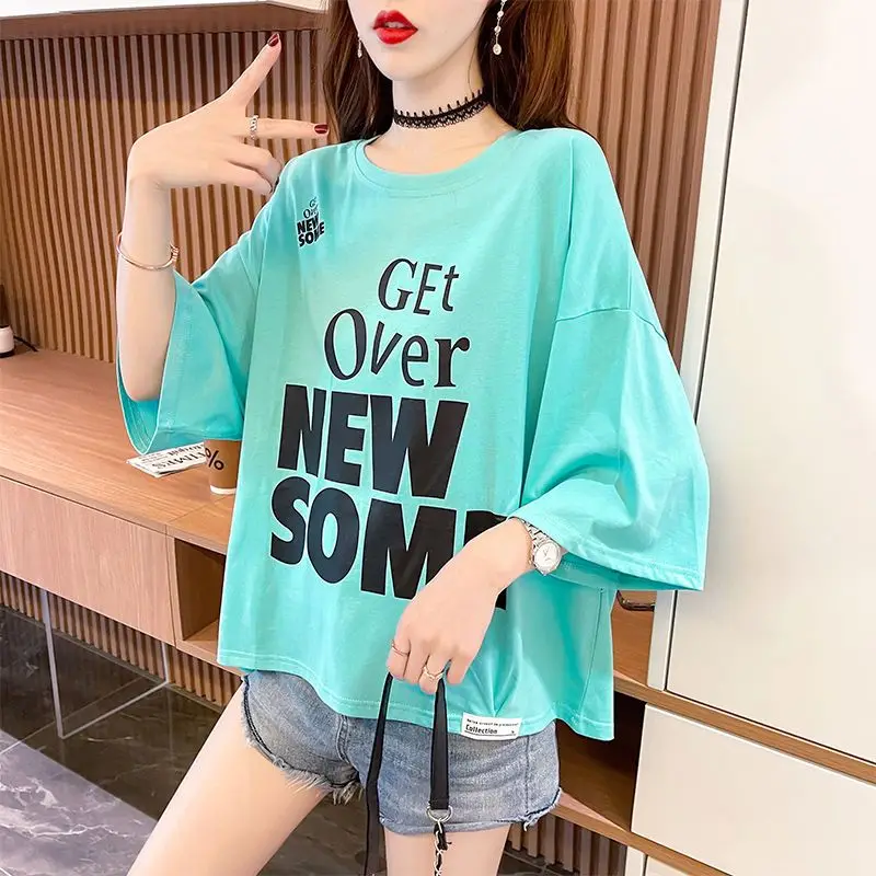 Women's T-shirt Summer Outfit Graphic Short Sleeve Cotton Top Female Baggy Trending Clothing Korean Popular Clothes Cheap Woman
Women's T-shirt Summer Outfit Graphic Short Sleeve Cotton Top Female Baggy Trending Clothing Korean Popular Clothes Cheap Woman