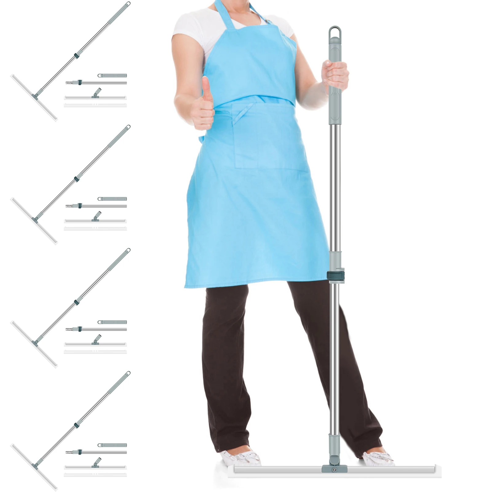 5PCS/1PCS Multifunction Magic Broom with Long Handle Adjustable Rubber Squeeze Broom Sweeping Water for Carpet Kitchen Bathroom
5PCS/1PCS Multifunction Magic Broom with Long Handle Adjustable Rubber Squeeze Broom Sweeping Water for Carpet Kitchen Bathroom