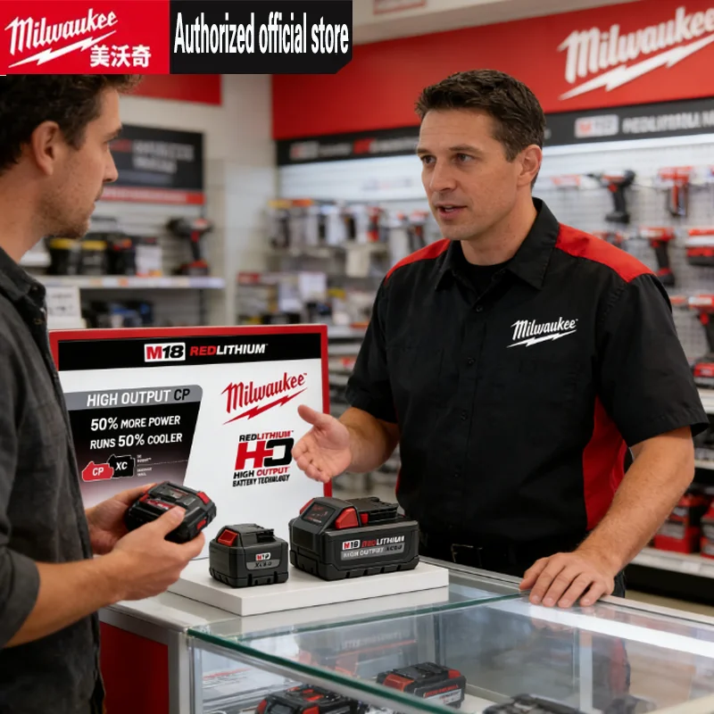 original Milwaukee M18 18V REDLITHIUM high-power XC 8.0Ah Rechargeable battery, 50% higher power,M1818V 21700 cell battery
original Milwaukee M18 18V REDLITHIUM high-power XC 8.0Ah Rechargeable battery, 50% higher power,M1818V 21700 cell battery