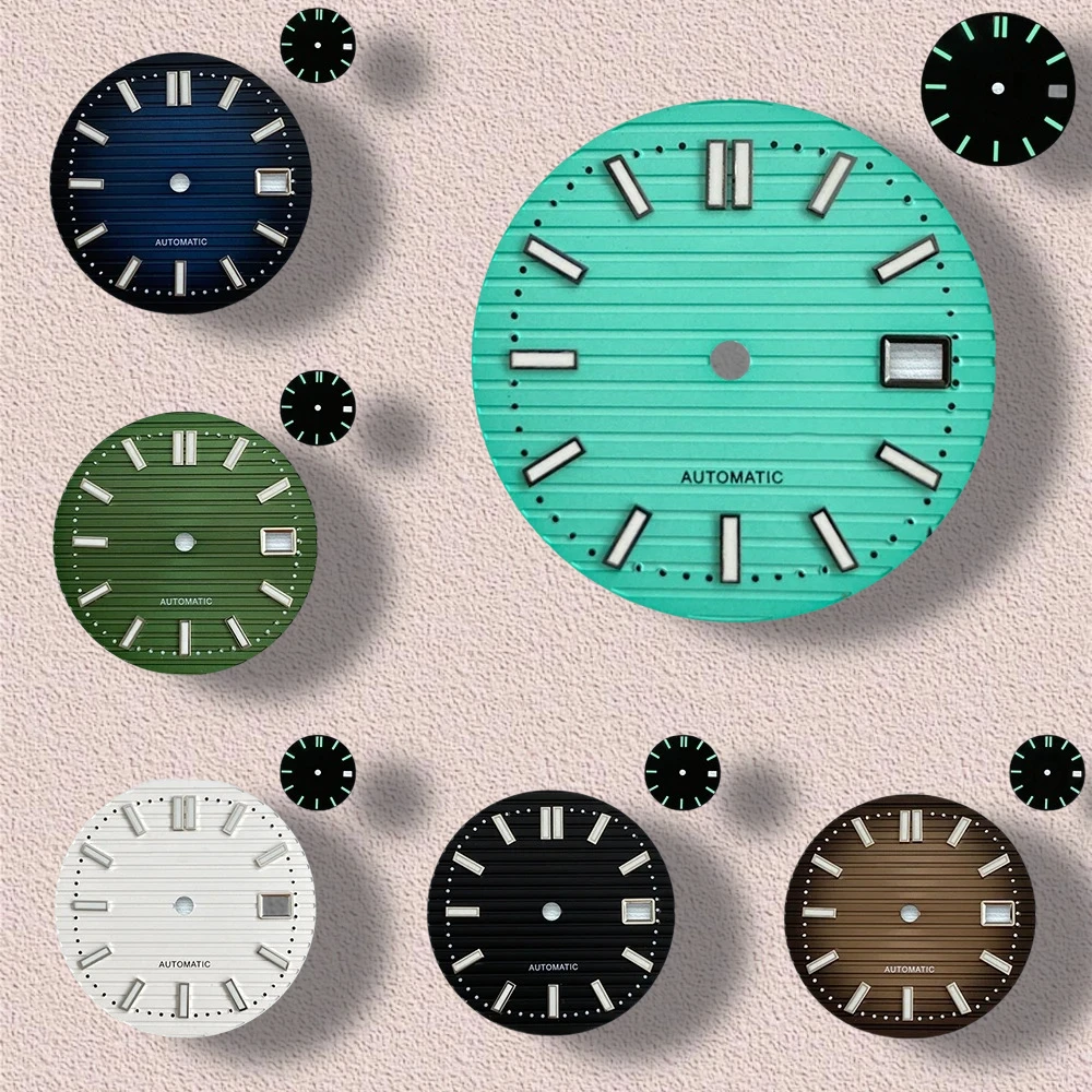 30.5mm S Logo NH35 Dial Nautilus Dial For NH35 NH36 Movements High Quality NH35 Accessories Green Luminous Watch repair
30.5mm S Logo NH35 Dial Nautilus Dial For NH35 NH36 Movements High Quality NH35 Accessories Green Luminous Watch repair