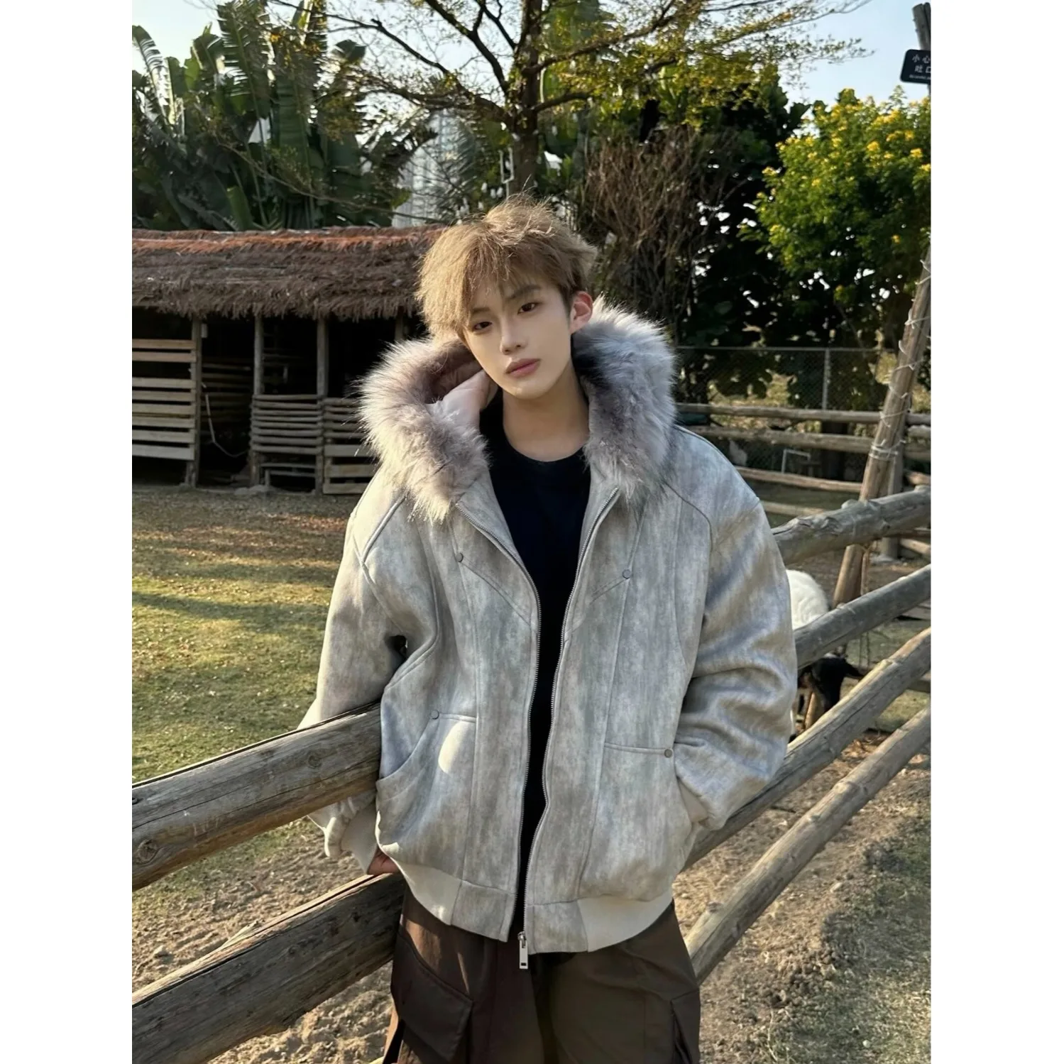 Thiened Warmth Cotton Jaet Men's Loose Fit Dyeing Sli Hooded Coat Youth Faionable Streetwear American Sle Polyest...
Thiened Warmth Cotton Jaet Men's Loose Fit Dyeing Sli Hooded Coat Youth Faionable Streetwear American Sle Polyest...