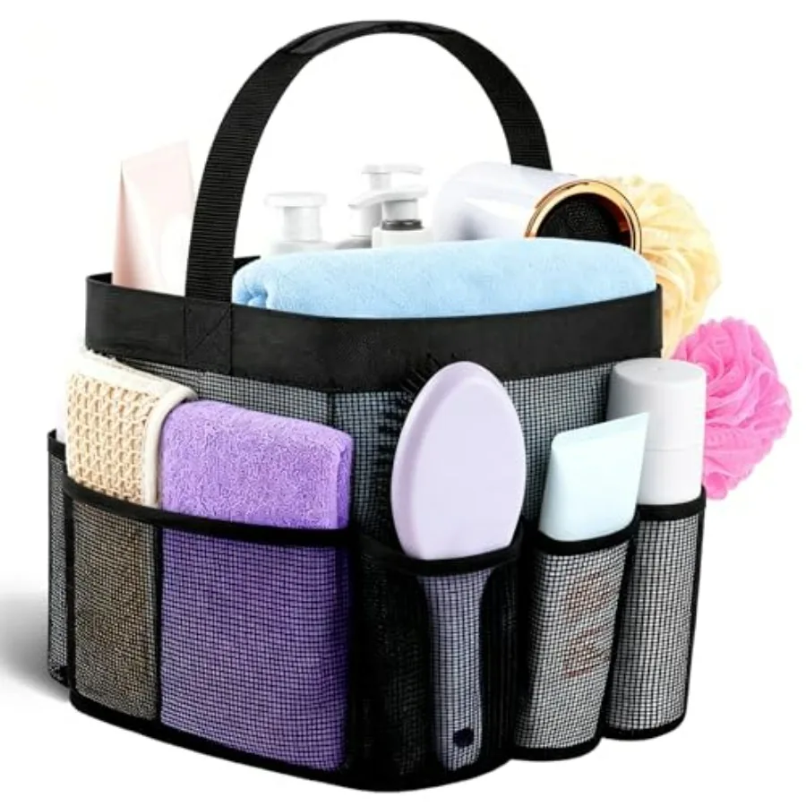 Mesh Shower Caddy Portable for College Dorm Room Camping Essentials, Shower Caddy Dorm with 9-Pockets, Large Capacity Hanging B
Mesh Shower Caddy Portable for College Dorm Room Camping Essentials, Shower Caddy Dorm with 9-Pockets, Large Capacity Hanging B