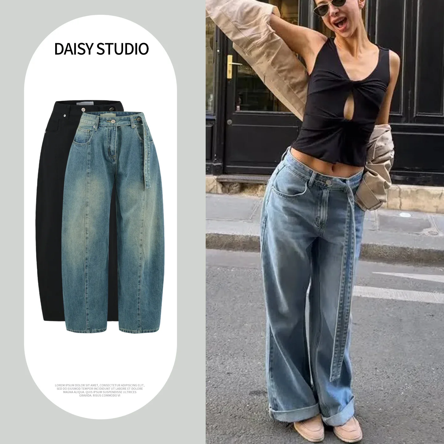 New Women's Casual Style Zipper Trim mid Waist Knife Shape Belt Floor Length Denim Jeans Spring Summer Fashion Ladies Pants
New Women's Casual Style Zipper Trim mid Waist Knife Shape Belt Floor Length Denim Jeans Spring Summer Fashion Ladies Pants