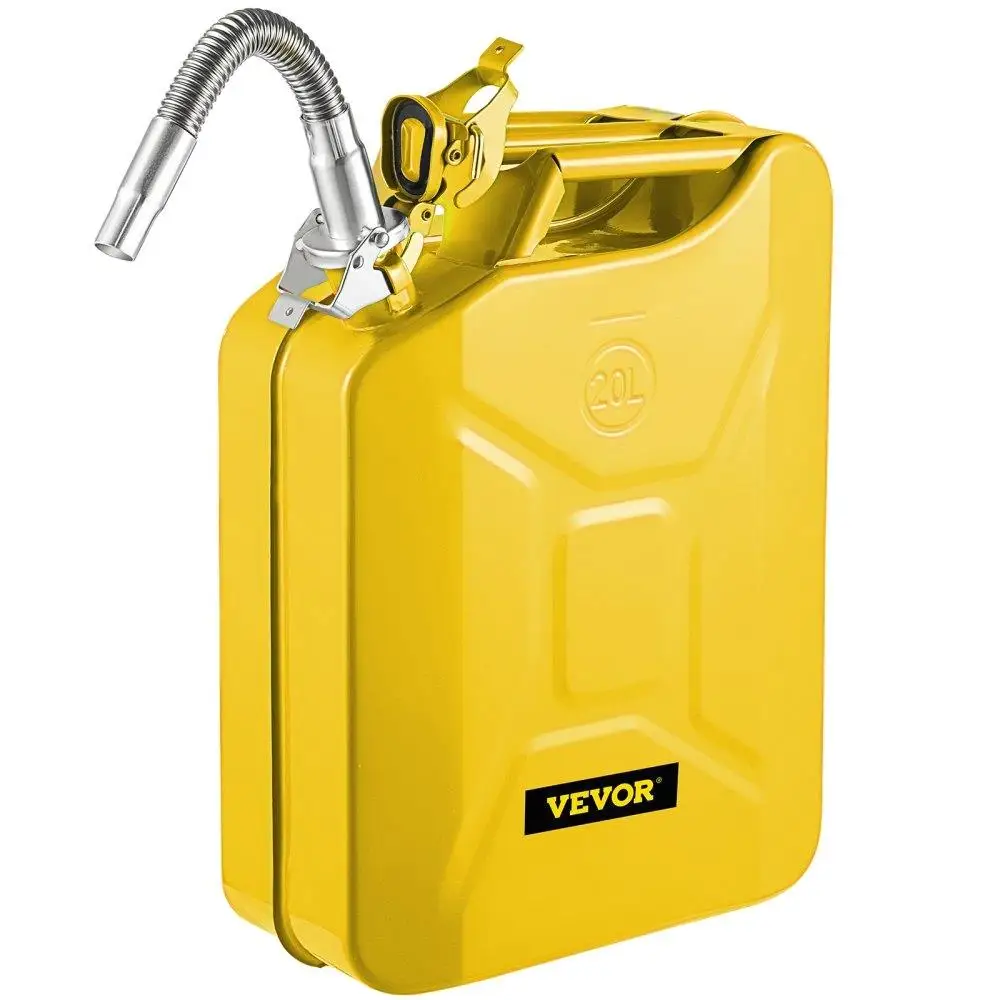 Jerry Can, 5.3 Gallon / 20 L Portable Jerry Gas Can with Flexible Spout System, Rustproof & Heat-resistant Steel Tank
Jerry Can, 5.3 Gallon / 20 L Portable Jerry Gas Can with Flexible Spout System, Rustproof & Heat-resistant Steel Tank