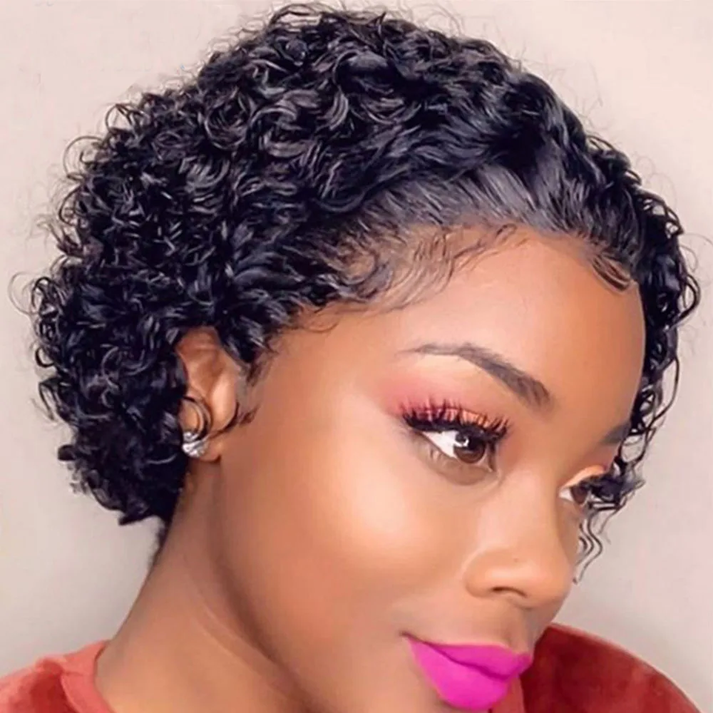 Short Pixie Cut Curly 13x1 Lace Front Wigs Human Hair Water Wave Pixie Cut Lace Front Wigs Human Hair For Women
Short Pixie Cut Curly 13x1 Lace Front Wigs Human Hair Water Wave Pixie Cut Lace Front Wigs Human Hair For Women