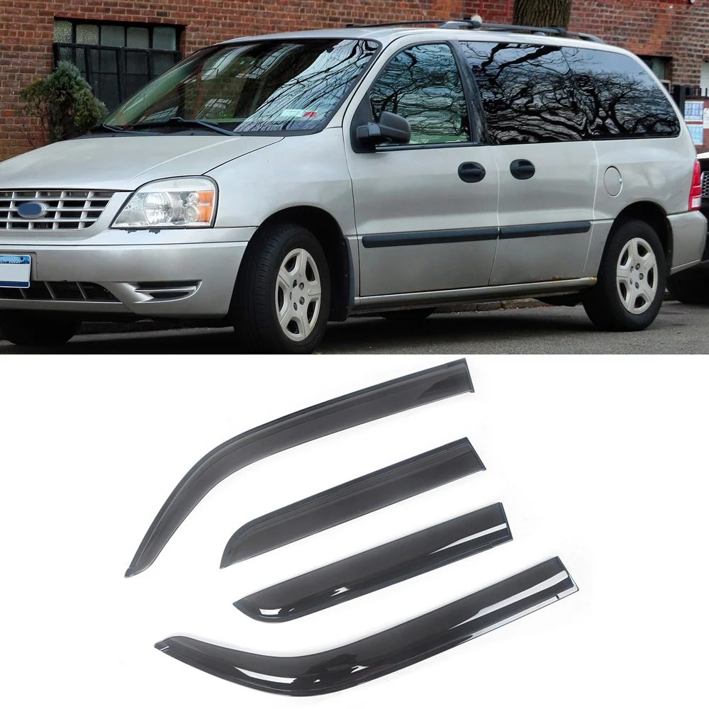 For Ford Freestar 2004-2008 Auto Side Window Wind Deflectors Visors Black Rain Guard Door Visor Vent Shade Dark Smoke Ventvisor
For Ford Freestar 2004-2008 Auto Side Window Wind Deflectors Visors Black Rain Guard Door Visor Vent Shade Dark Smoke Ventvisor