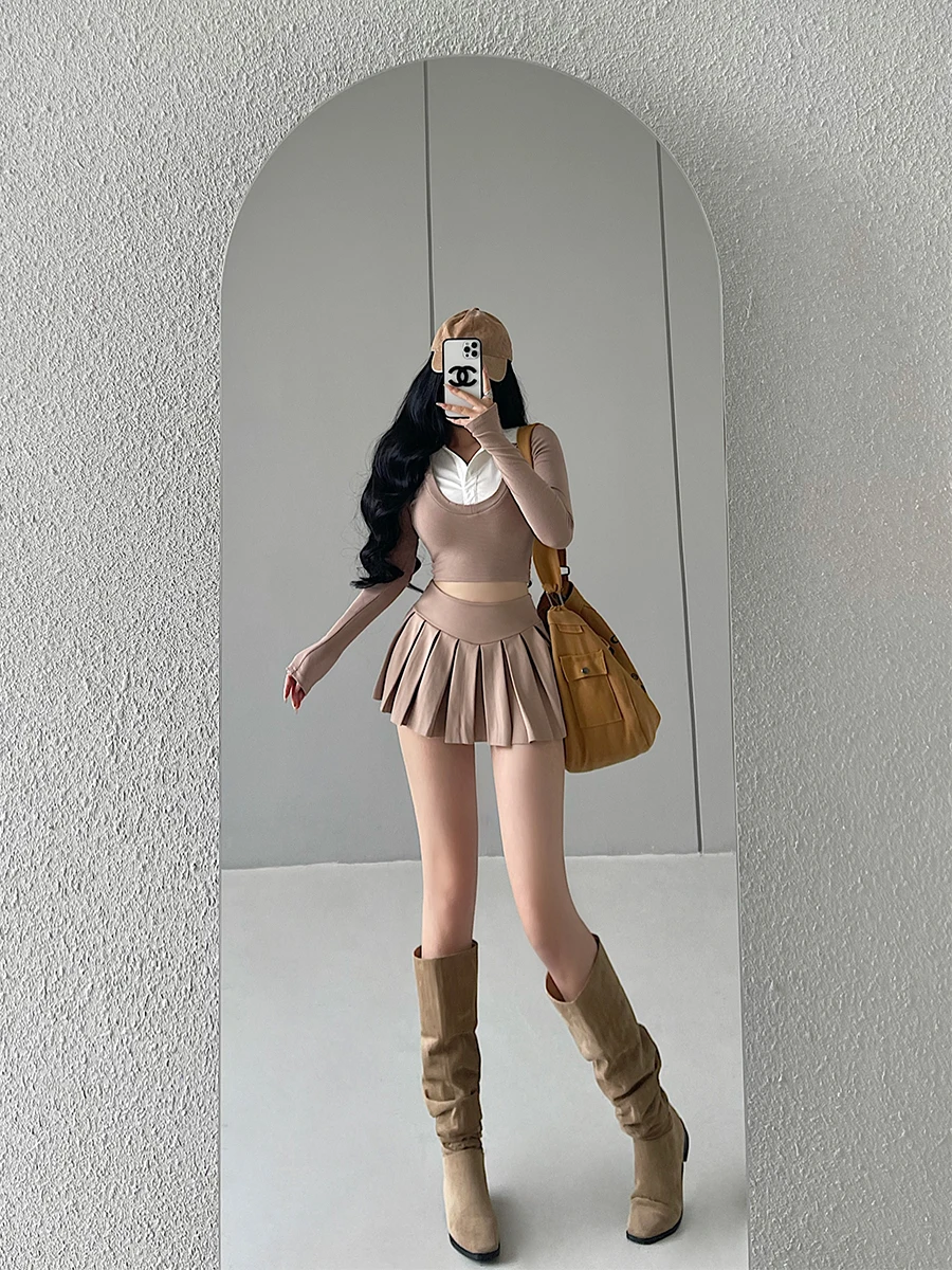Sexy High Waist Pleated Skirt with Safety Pants Anti-Light Walking Pure Desirable Spicy Girl Short Half-length Skirt
Sexy High Waist Pleated Skirt with Safety Pants Anti-Light Walking Pure Desirable Spicy Girl Short Half-length Skirt