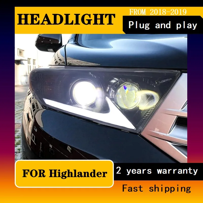 Car Styling for Head Lamp for Toyota Highlander LED Headlight 2012-2014 Headlights DRL Turn Signal High Beam Angel Eye Projector
Car Styling for Head Lamp for Toyota Highlander LED Headlight 2012-2014 Headlights DRL Turn Signal High Beam Angel Eye Projector