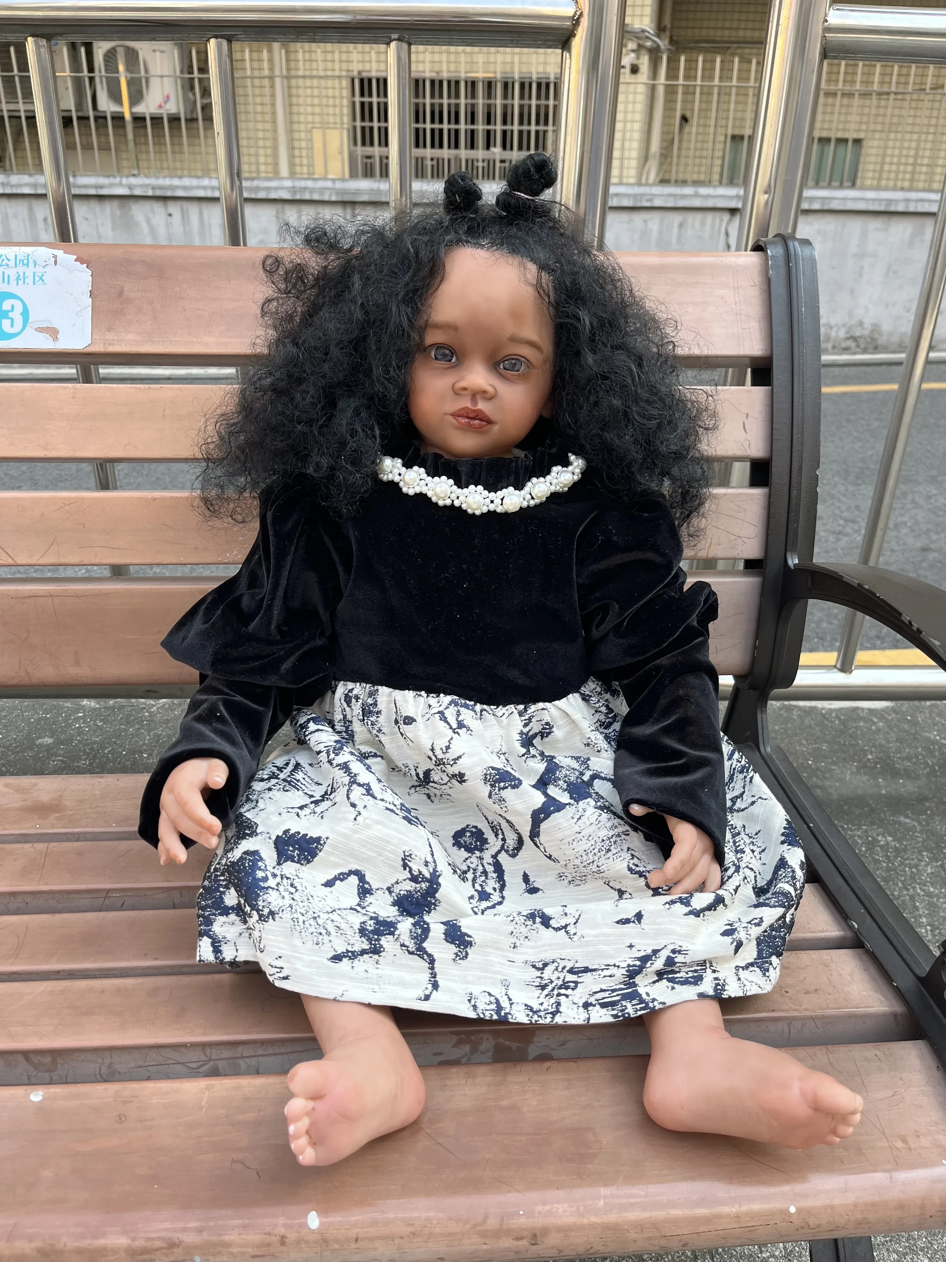 SINO-BB Customized Limited Supply32inch Reborn Baby Meili Dark Skin With Hand-Rooted Hair Already Finished Doll Real Photos
SINO-BB Customized Limited Supply32inch Reborn Baby Meili Dark Skin With Hand-Rooted Hair Already Finished Doll Real Photos