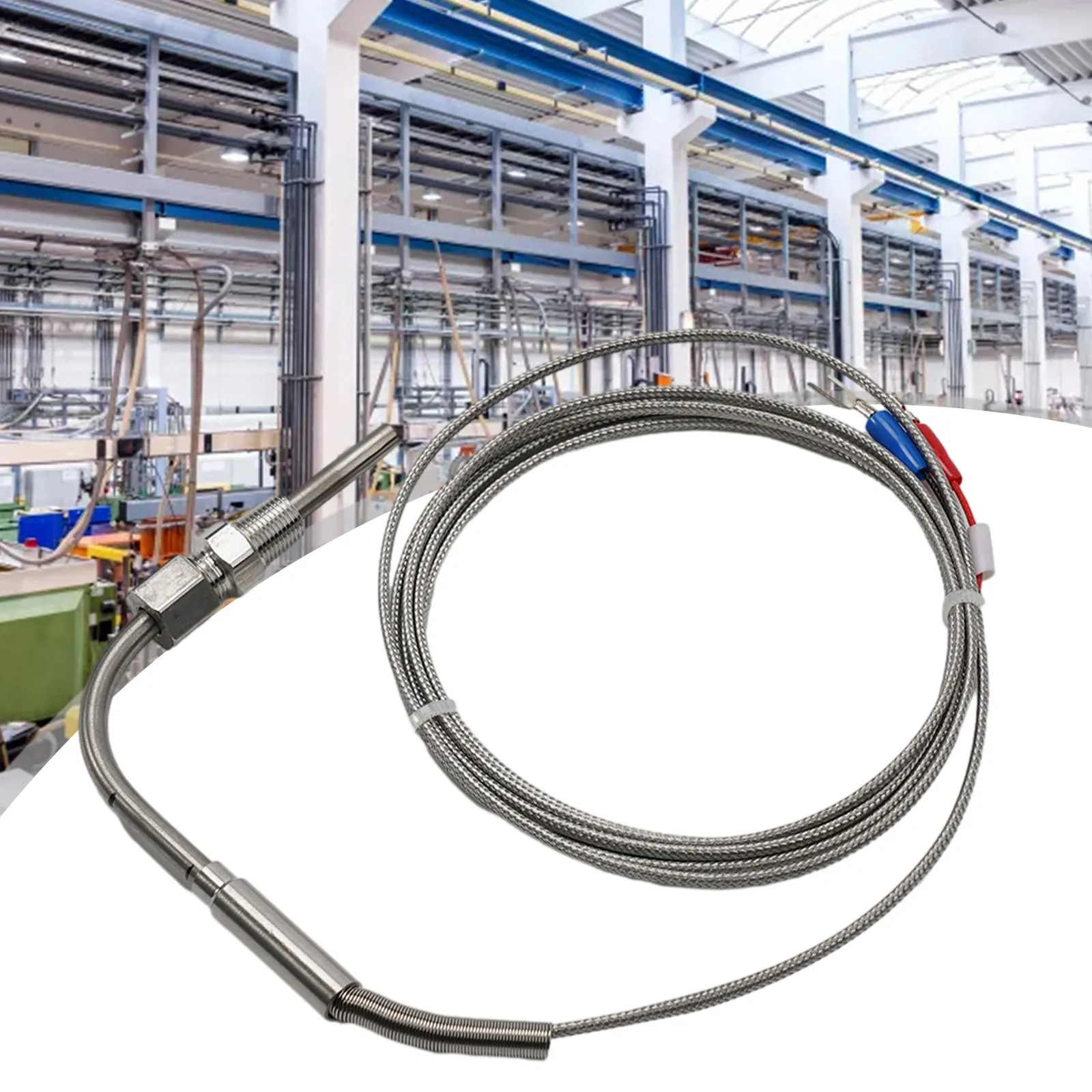 Type K Thermocouple Stainless Steel K Type Thermocouple Exhaust Probe Temperature Sensor 1/8 NPT Thread Probe Diameter 5mm
Type K Thermocouple Stainless Steel K Type Thermocouple Exhaust Probe Temperature Sensor 1/8 NPT Thread Probe Diameter 5mm