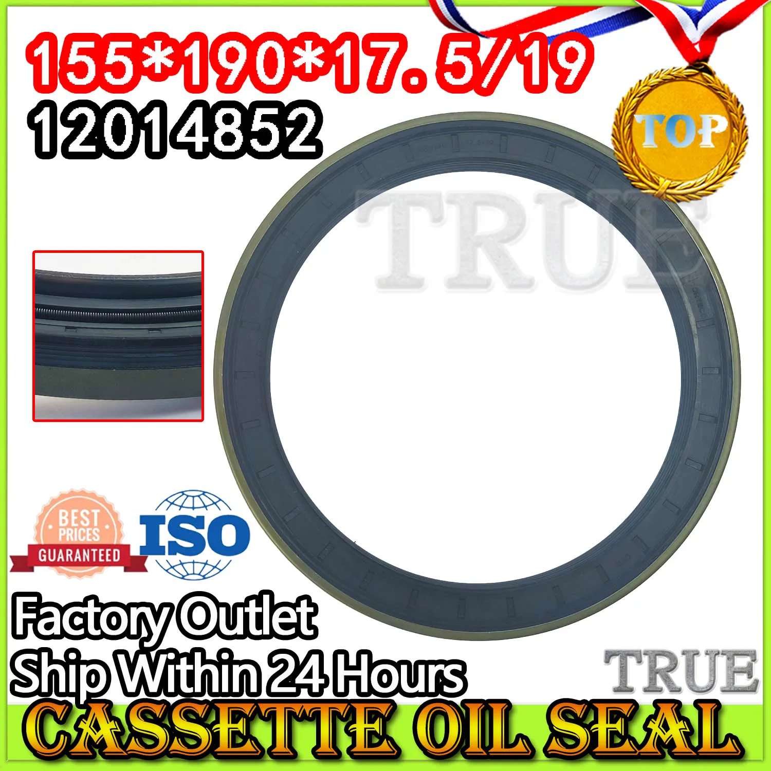 Hub Oil Seal 155*190*17.5/19 For Tractor Cat 12014851 12014852B 155X190X17.5/19 Cassette 12014852 12014851B 1230601601 001251544
Hub Oil Seal 155*190*17.5/19 For Tractor Cat 12014851 12014852B 155X190X17.5/19 Cassette 12014852 12014851B 1230601601 001251544