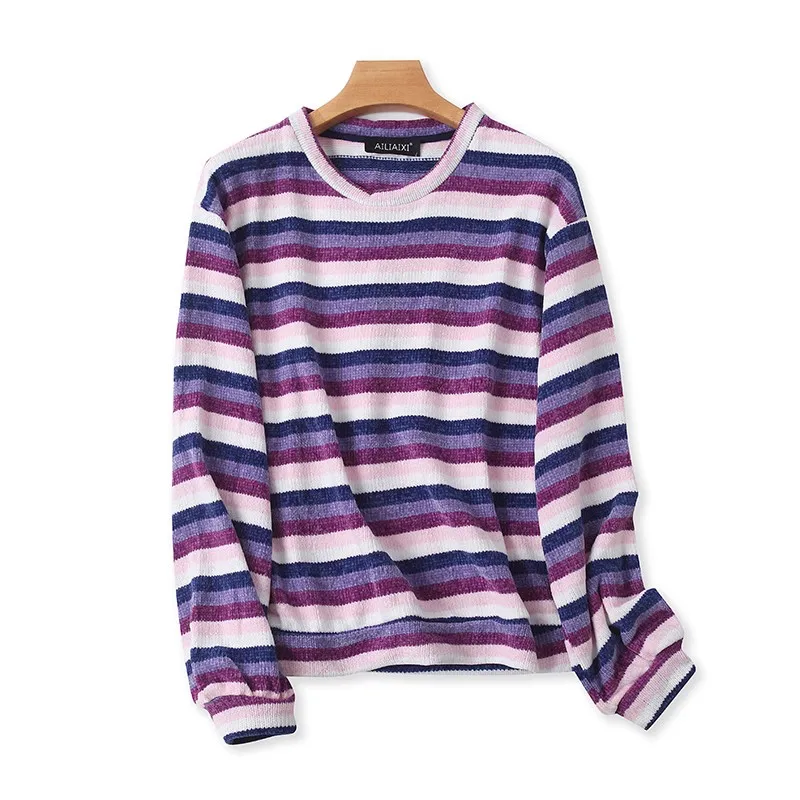 Long Sve Knitted Sweater Women's Autumn Winter round Ne Striped Base Layer F6 Sle Comfortable Warm Thermal Top
Long Sve Knitted Sweater Women's Autumn Winter round Ne Striped Base Layer F6 Sle Comfortable Warm Thermal Top