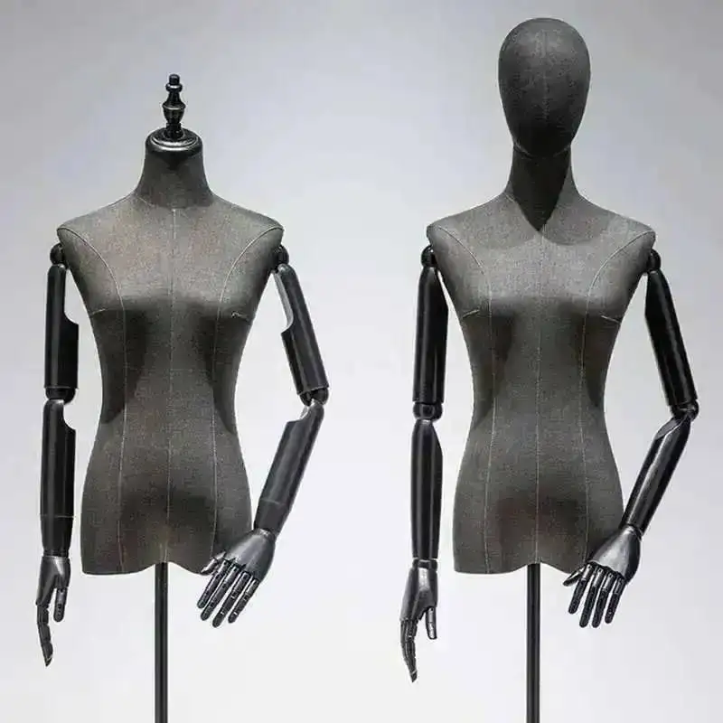 for Women's Half-length Wedding Light Dress Female Model Mannequins Props Luxury Black Mannequin Clothing Store Display Stand F
for Women's Half-length Wedding Light Dress Female Model Mannequins Props Luxury Black Mannequin Clothing Store Display Stand F