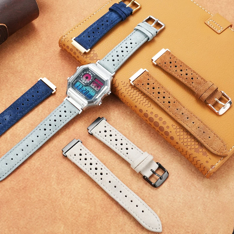DIY genuine leather watch strap for Casio AE1200/1300 A159/158/168 F91 small square retro modified cowhide strap 18mm bracelet
DIY genuine leather watch strap for Casio AE1200/1300 A159/158/168 F91 small square retro modified cowhide strap 18mm bracelet