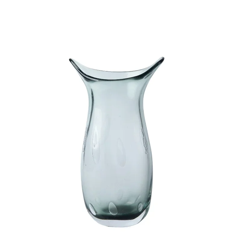 Handmade glazed flat vase, model house flower ware, crystal jewelry, dried flower floral set, high-end ornament at the sales
Handmade glazed flat vase, model house flower ware, crystal jewelry, dried flower floral set, high-end ornament at the sales