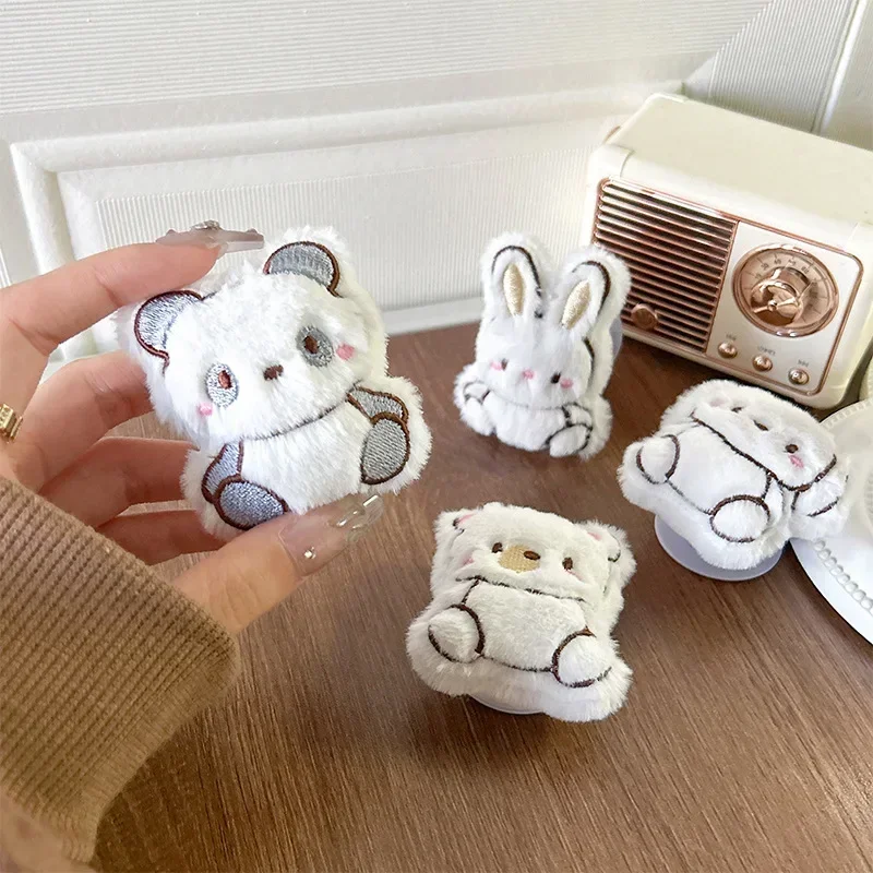 Korean Cute Plush Rabbit Doll Phone Holder GripTok Socket Furry Puppy Bear Panda Universal Phone Stand for iPhone Samsung Xiaomi
Korean Cute Plush Rabbit Doll Phone Holder GripTok Socket Furry Puppy Bear Panda Universal Phone Stand for iPhone Samsung Xiaomi