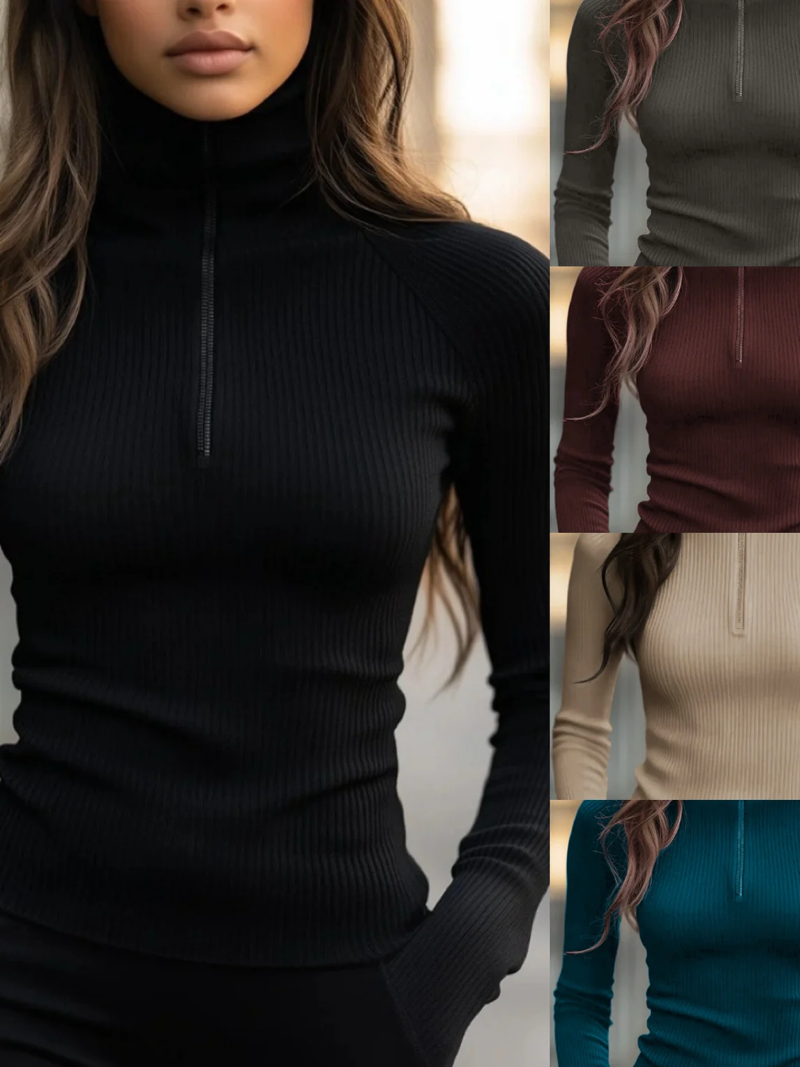 Женская облегающая футболка на молнии Collarbase ort Sved irt Top T, дышащая трикотажная футболка чистого цвета Ciwalk, полиэфирное волокно
Женская облегающая футболка на молнии Collarbase ort Sved irt Top T, дышащая трикотажная футболка чистого цвета Ciwalk, полиэфирное волокно