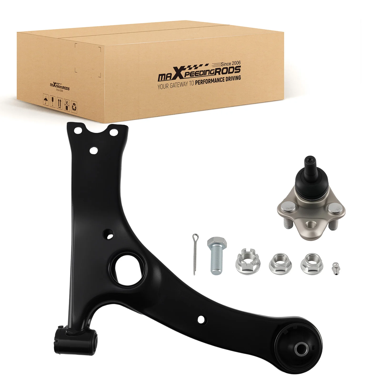 Front Lower Right Control Arm for Toyota Celica Corolla 00-13 Pontiac Vibe 03-08
Front Lower Right Control Arm for Toyota Celica Corolla 00-13 Pontiac Vibe 03-08