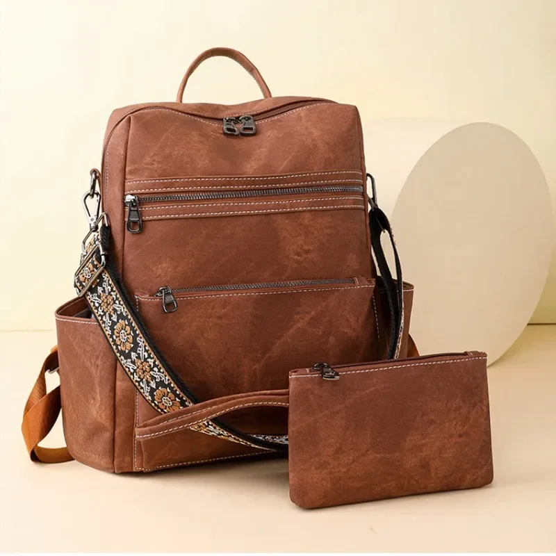 Lightweight Girls Retro Backpack Fashion Multipurpose Women's Backpack Large Capacity Leisure Travel Dual-purpose Shoulder Bag
Lightweight Girls Retro Backpack Fashion Multipurpose Women's Backpack Large Capacity Leisure Travel Dual-purpose Shoulder Bag