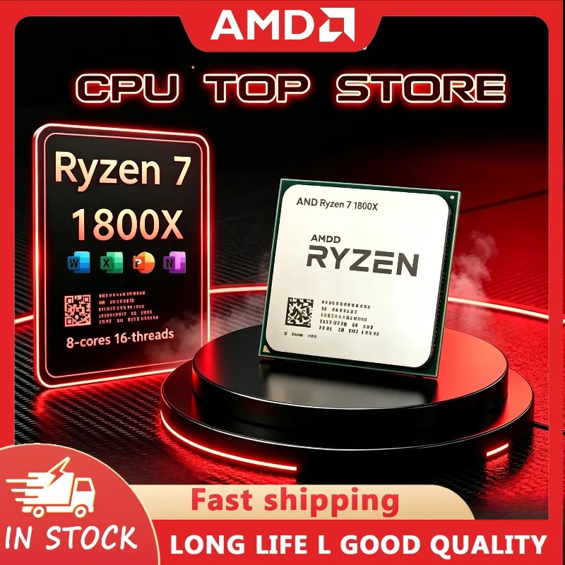 AMD R7 1800X Ryzen 7 1800X 3.60GHz--4.0GHz 8-cores 16-threads 95W CPU Processor AM4 TDP 95WCPU 100% Brand New and Original
AMD R7 1800X Ryzen 7 1800X 3.60GHz--4.0GHz 8-cores 16-threads 95W CPU Processor AM4 TDP 95WCPU 100% Brand New and Original