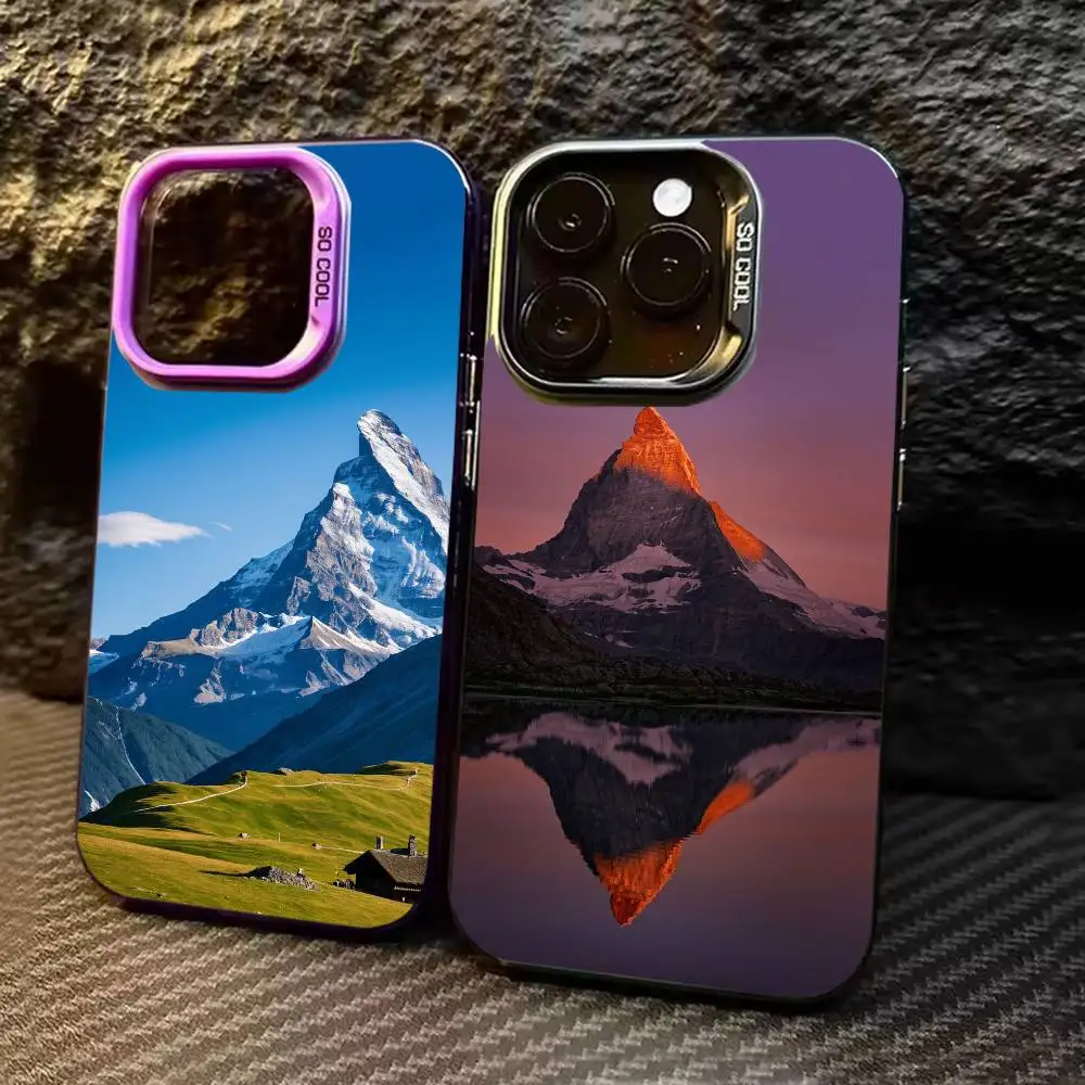Swiss Mountain Matterhorn in Zermatt Phone Case For iPhone 17,16,15,14,13,12,11,Pro Max,Plus black Candy Silver Cover
Swiss Mountain Matterhorn in Zermatt Phone Case For iPhone 17,16,15,14,13,12,11,Pro Max,Plus black Candy Silver Cover